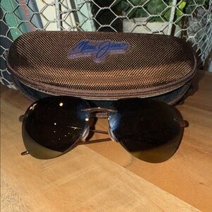 Maui Jim Brown Sugar Beach Sunglasses with Brown Lenses